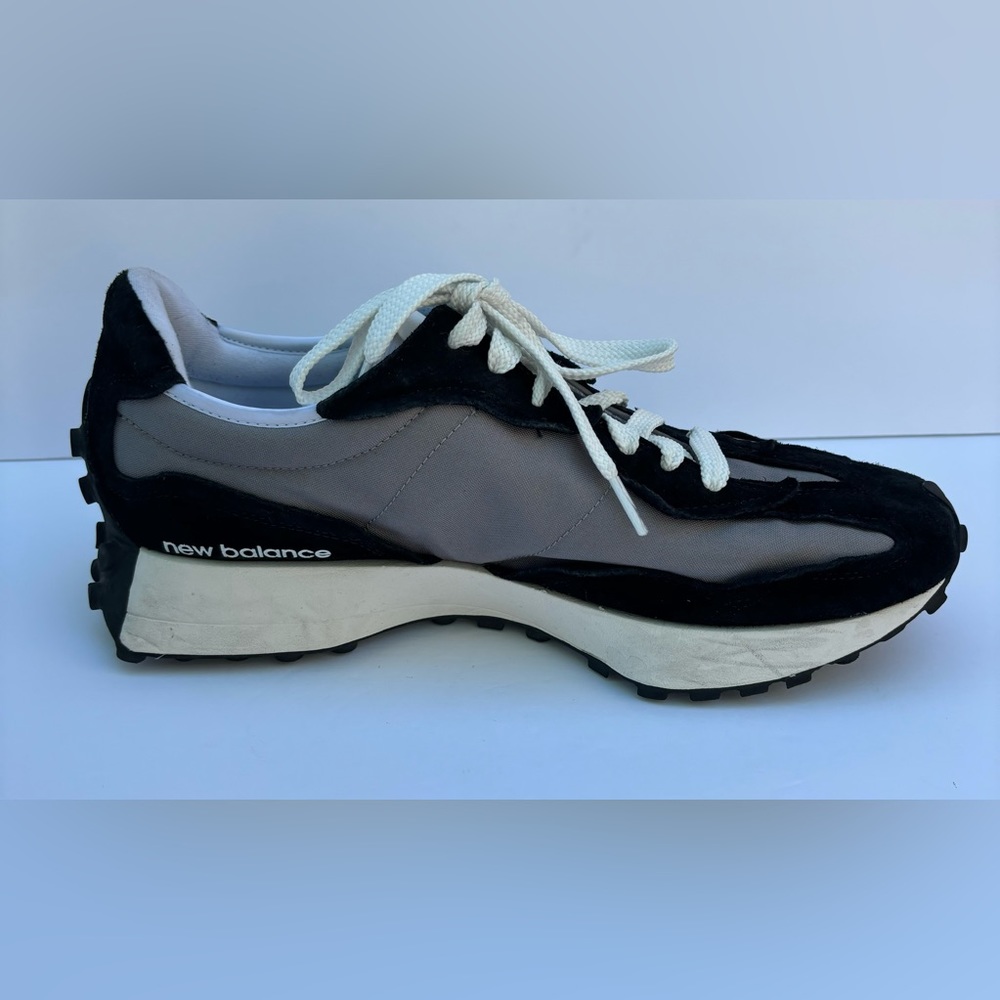 NEW BALANCE 327 Black/Shadow Grey Shoes Men’s - Picture 6 of 11